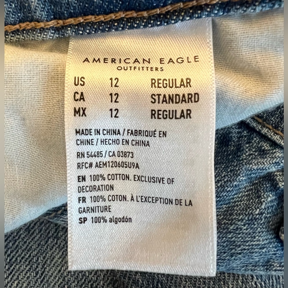 NWT American Eagle Outfitters Jeans Size 12 - Picture 6 of 6